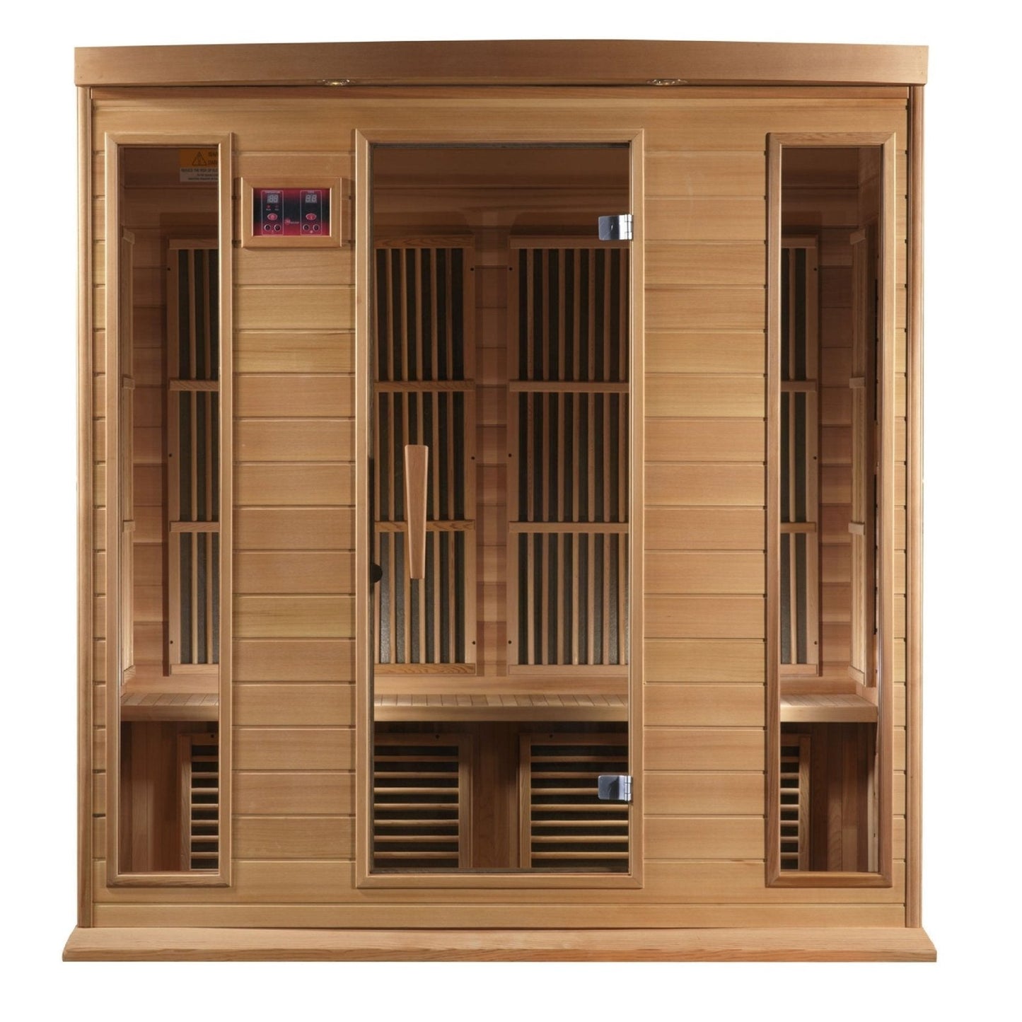 Golden Design Low EMF 4-Person Maxxus FAR Infrared Sauna with Red Cedar Wood | Model: MX-K406-01 CED - MX-K406-01 CED