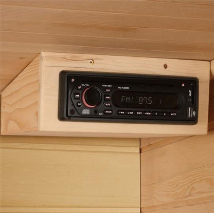 Golden Design Low EMF 4-Person Maxxus FAR Infrared Sauna with Red Cedar Wood | Model: MX-K406-01 CED - MX-K406-01 CED