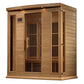 Golden Designs Near Zero EMF 4-Person Maxxus FAR Infrared Sauna Corner Unit with Hemlock Wood | Model: MX-K406-01-ZF - MX-K406-01-ZF