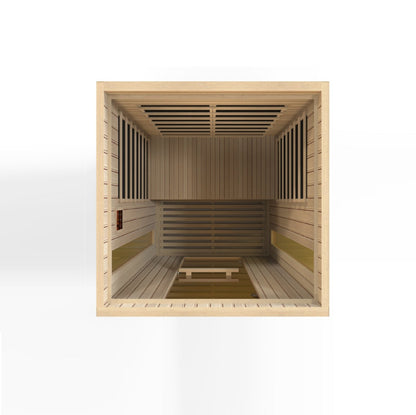 Golden Designs Low EMF 2-Person Maxxus FAR Infrared Sauna with Hemlock Wood | Model: MX-LS2-01 || - MX-LS2-01