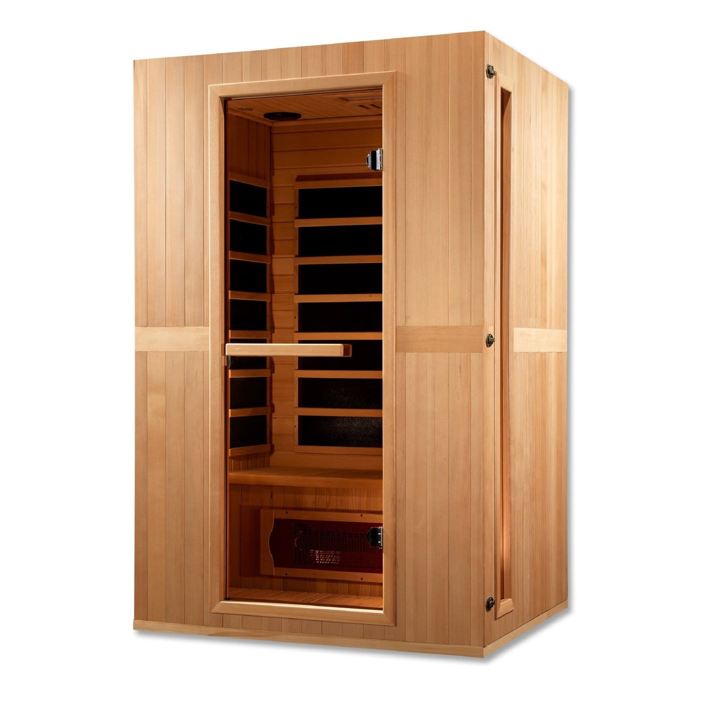 Golden Designs Low EMF 2-Person Maxxus FAR Infrared Sauna with Hemlock Wood | Model: MX-LS2-01 || - MX-LS2-01