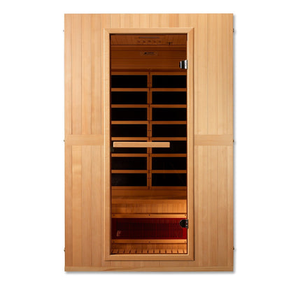 Golden Designs Low EMF 2-Person Maxxus FAR Infrared Sauna with Hemlock Wood | Model: MX-LS2-01 - MX-LS2-01