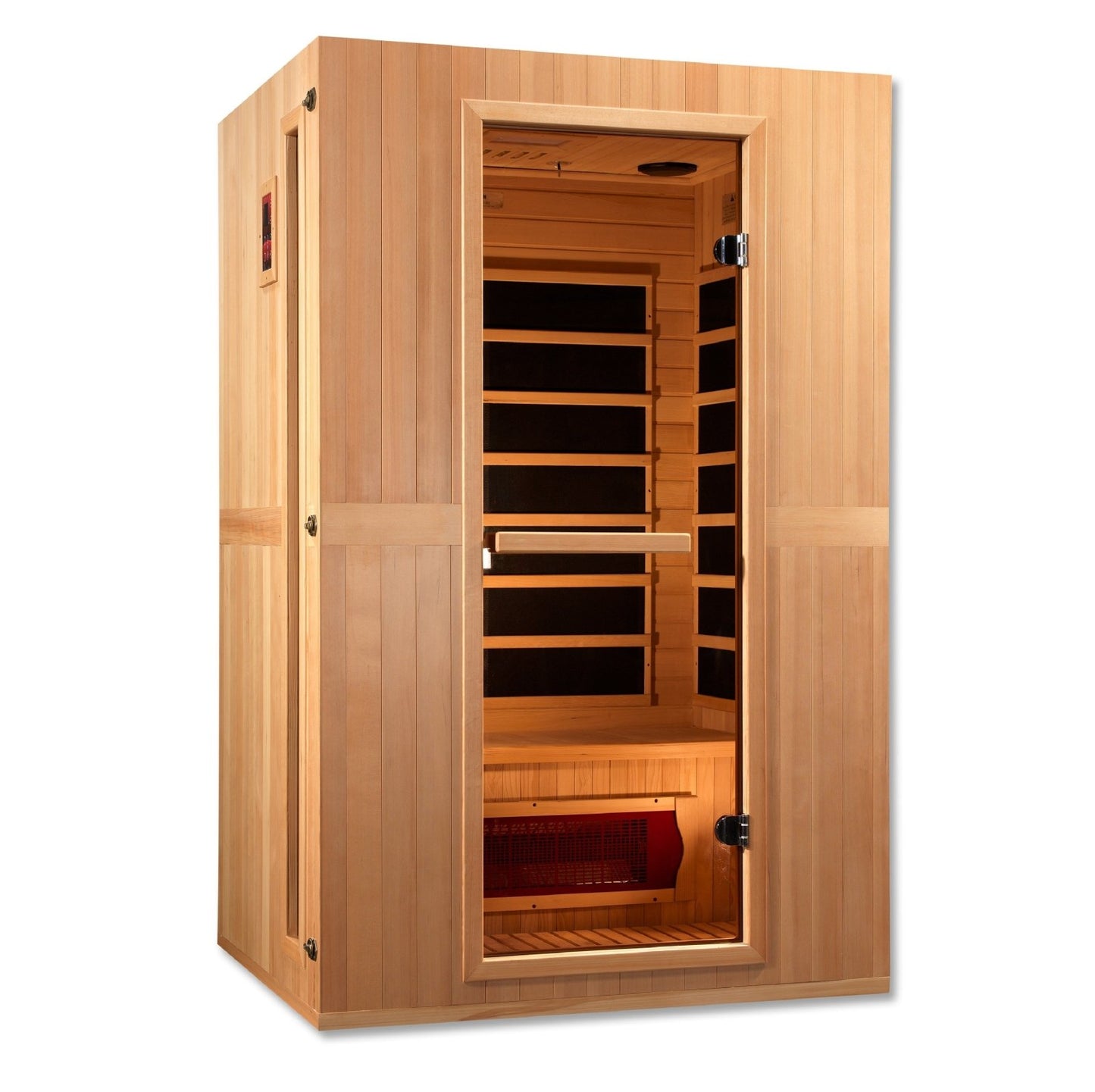 Golden Designs Low EMF 2-Person Maxxus FAR Infrared Sauna with Hemlock Wood | Model: MX-LS2-01 || - MX-LS2-01