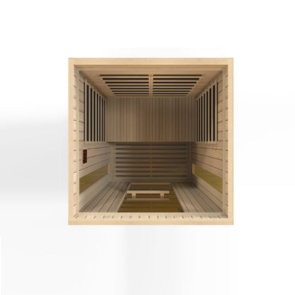 Golden Designs Low EMF 2-Person Maxxus FAR Infrared Sauna with Hemlock Wood | Model: MX-LS2-01 - MX-LS2-01