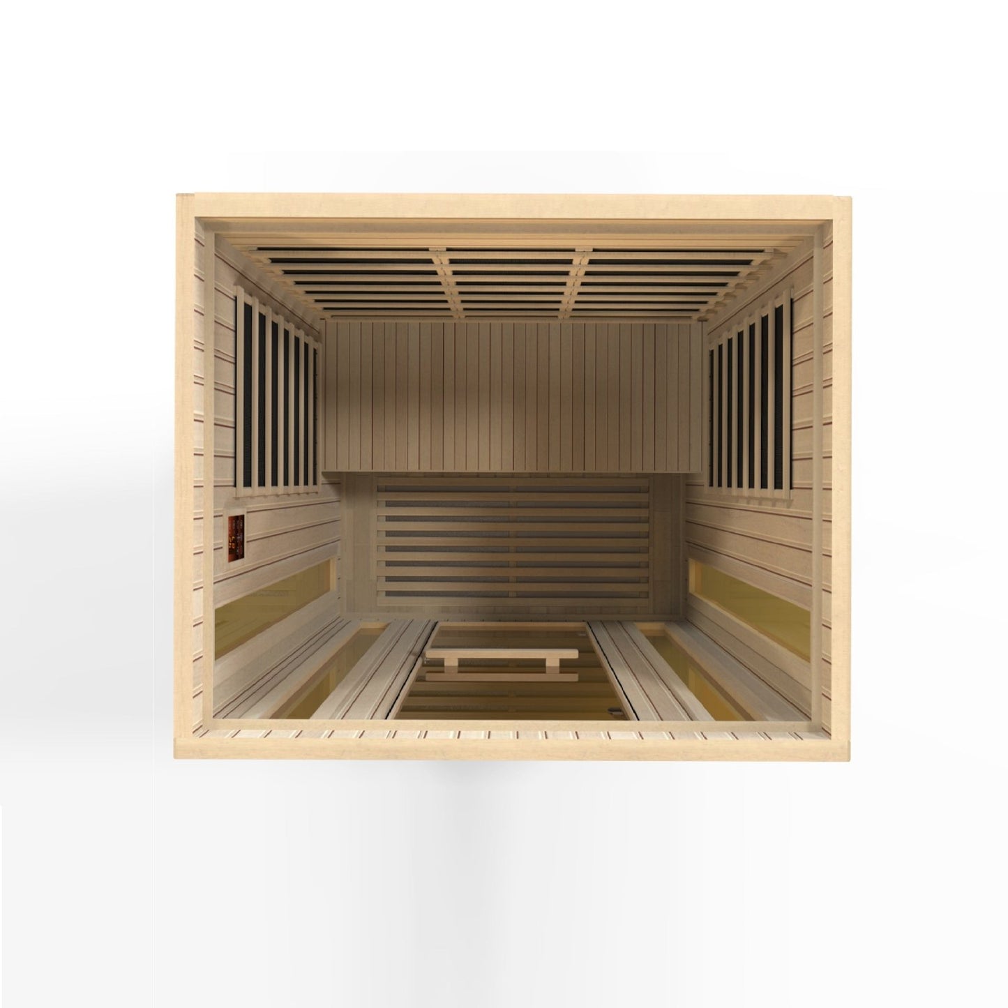 Golden Designs Low EMF 3-Person Maxxus FAR Infrared Sauna with Hemlock Wood | Model: MX-LS3-01 - MX-LS3-01