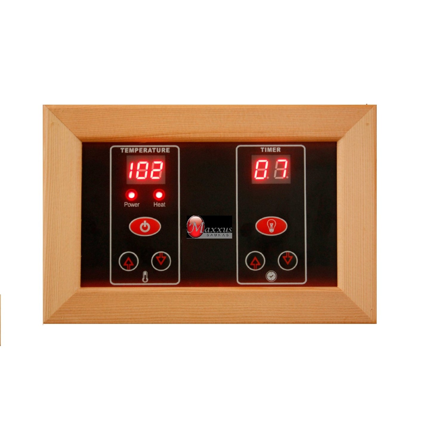 Golden Designs Near Zero EMF 3-Person Maxxus Full Spectrum FAR Infrared Sauna Corner Unit with Red Cedar Wood | Model: MX-M356-01-FS CED - MX-M356-01-FS CED